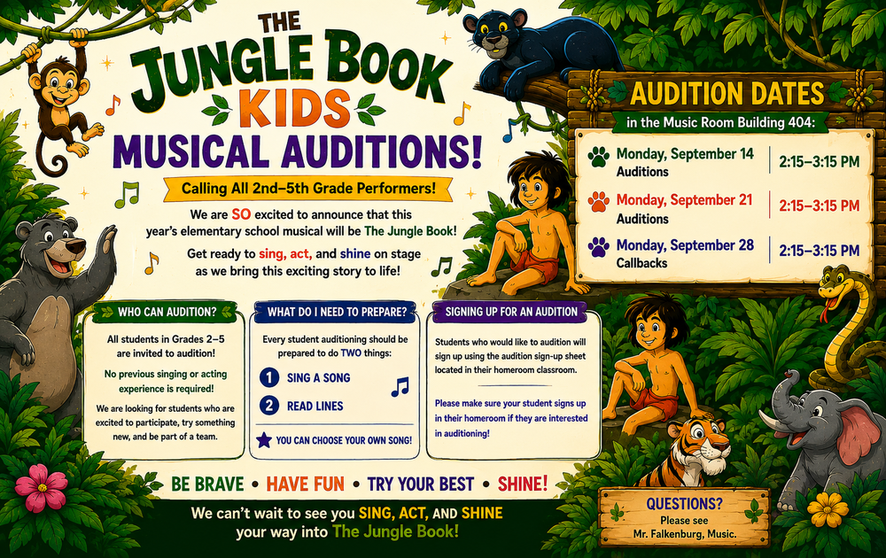 Jungle Book Auditions