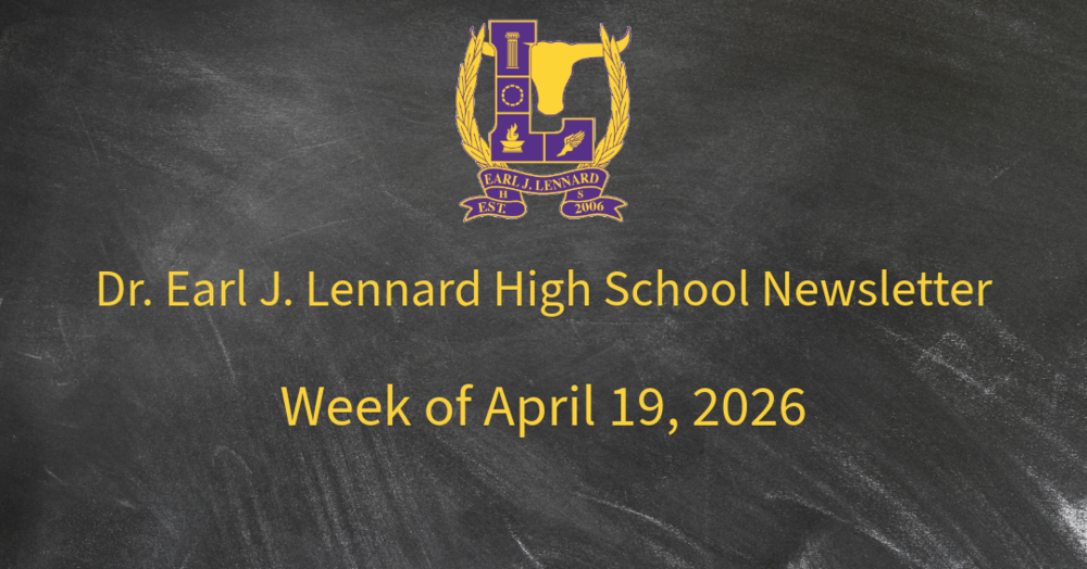 Newsletter Information Week of 4-19