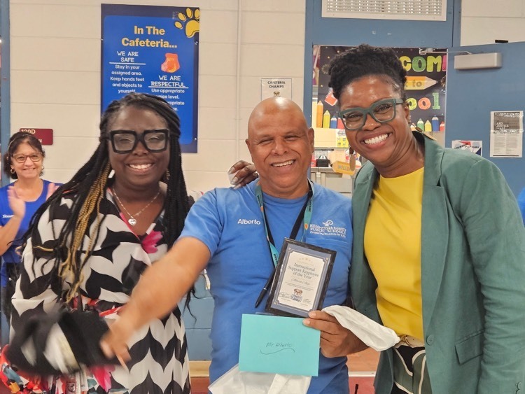 Congratulations Mr. Alberto, our Instructional Support of the Year!