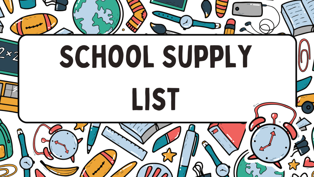 School Supply List