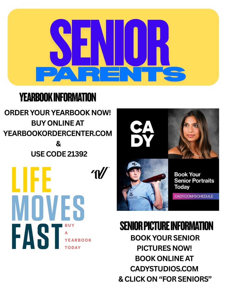 Senior Parents Yearbook Ordering Information