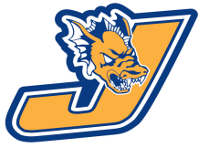 Jefferson Dragon Logo in blue and gold