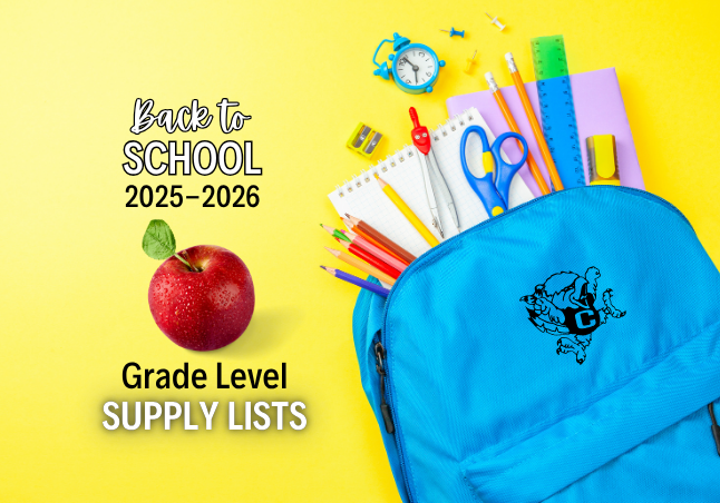 School Supply Lists for 2025-2026 