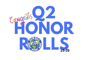 Q2 Honor Rolls