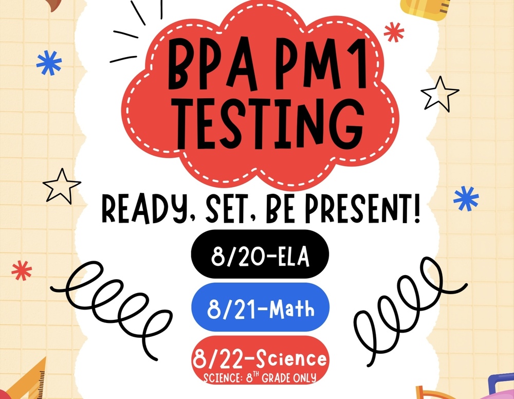 PM1 Testing Dates
