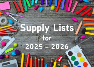 Supply Lists for 2025-2026