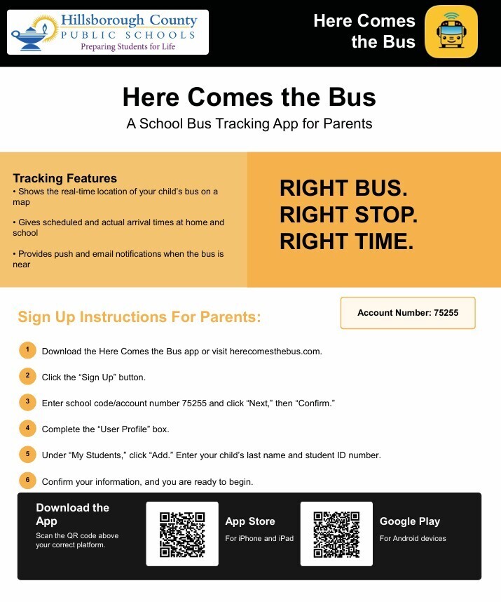 Here Comes the Bus App