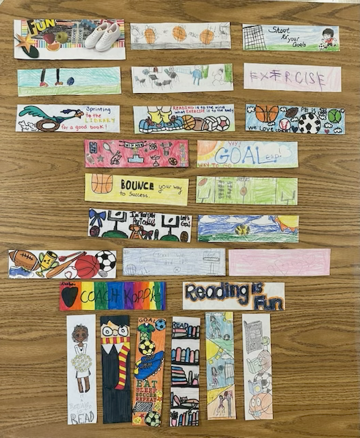 student made bookmarks