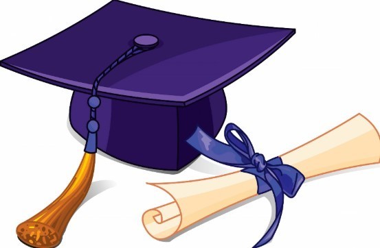 graduation cap and diploma clip art