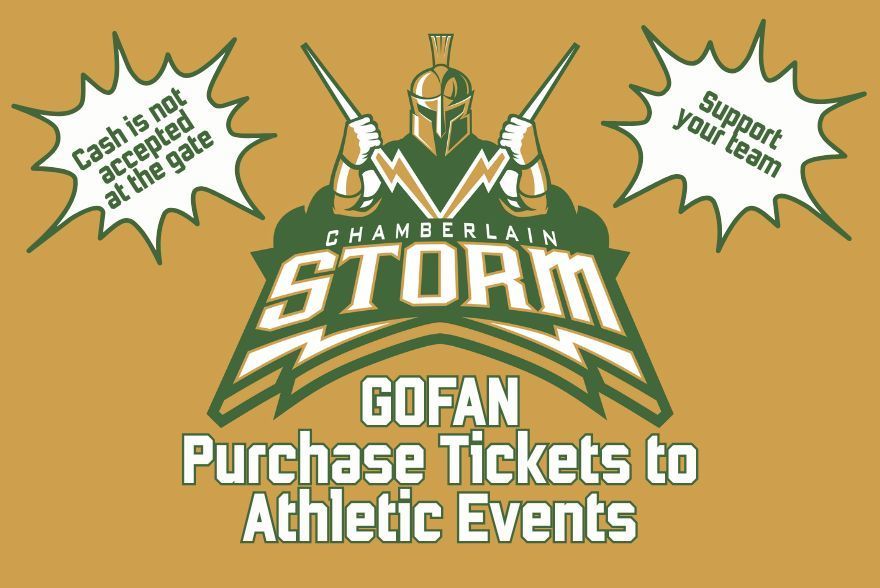 Storm logo with GoFan information