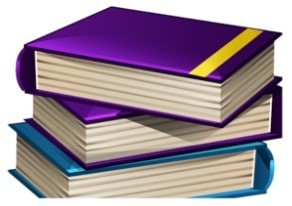 Clipart image of stack of books