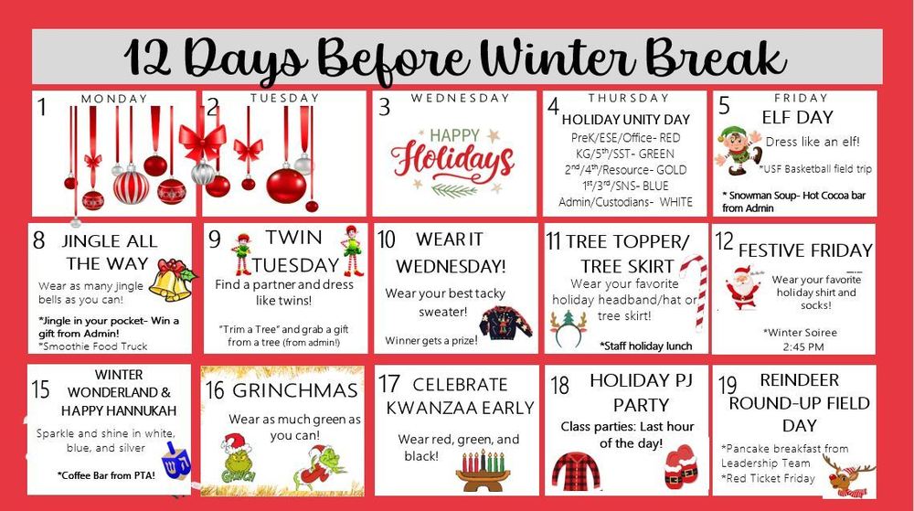 12 Days Before Winter Break