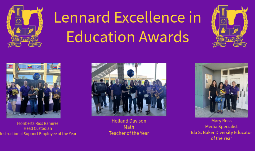 Excellence in Education Award Winners