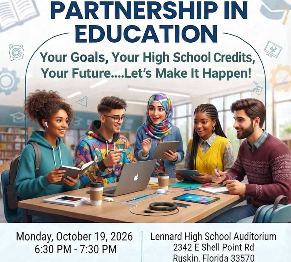 Partnership in Education Town Hall at the Lennard High School Auditorium (Monday, October 19 from 6:30 pm - 7:30 pm)