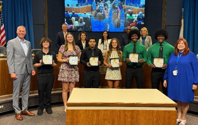 Seven Seniors Earned Perfect K-12 Attendance