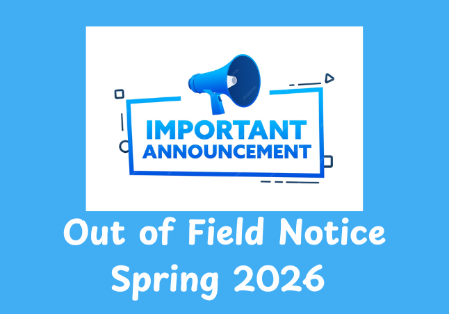 Out of Field Notice