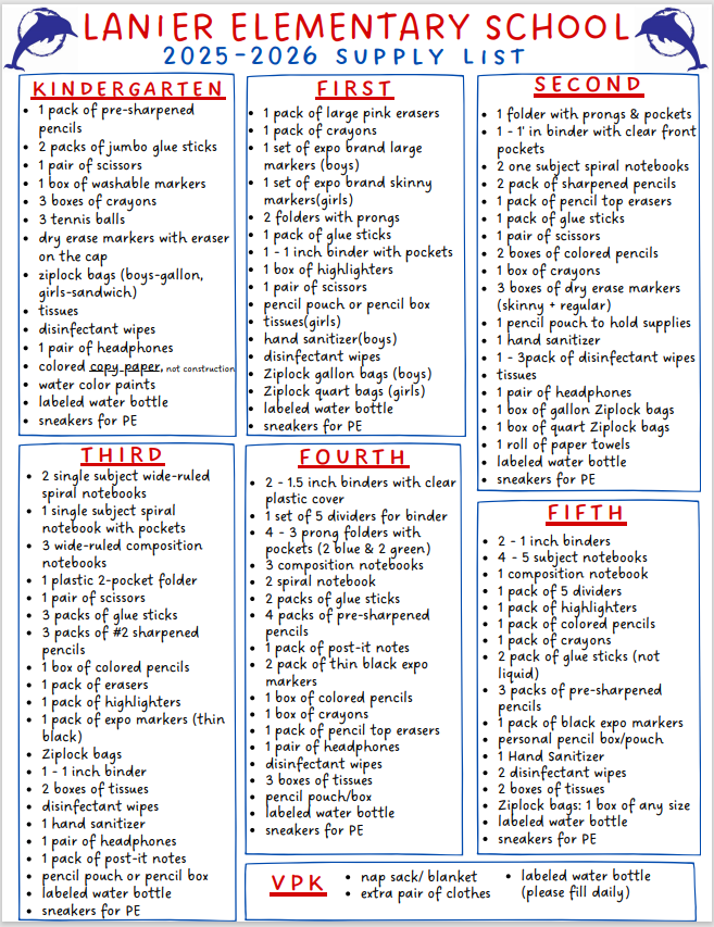Supply List 25/26