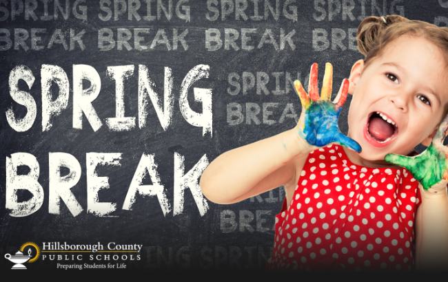 Spring Break - schools and district offices closed March 16-20.  Students return on March 24, 2026.