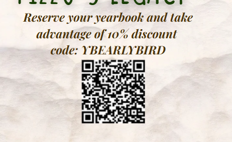 Beige background with a qr code