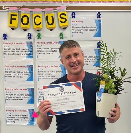 Mr Kittle Teacher of the Year Woodbridge