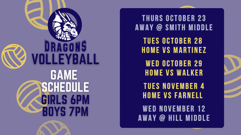 Volleyball Game Schedule