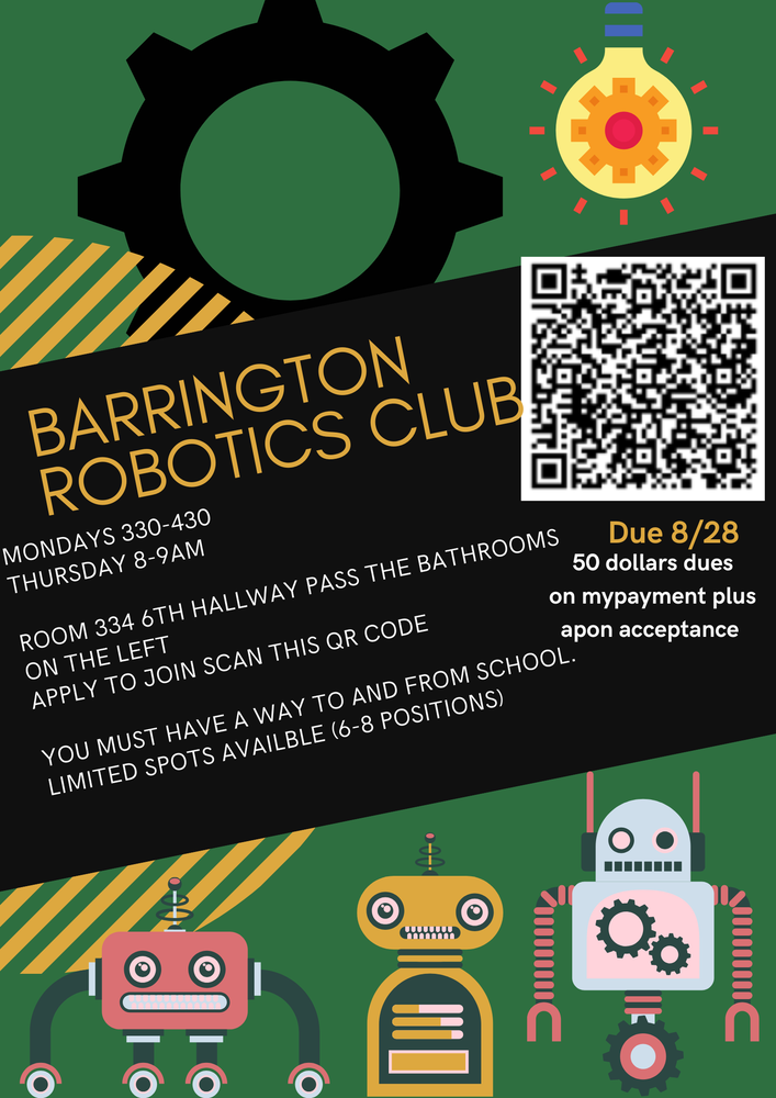 Barrington Robotics Club info