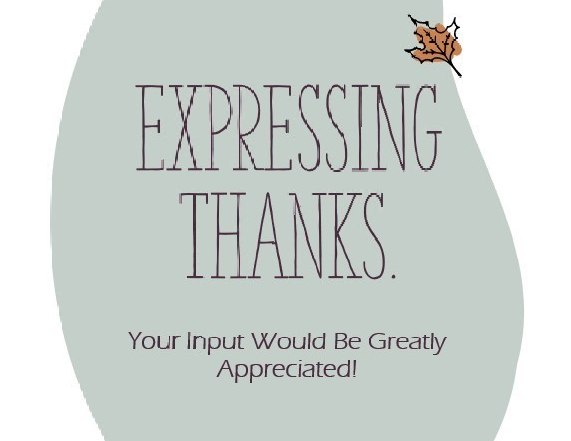 Expressing Thanks