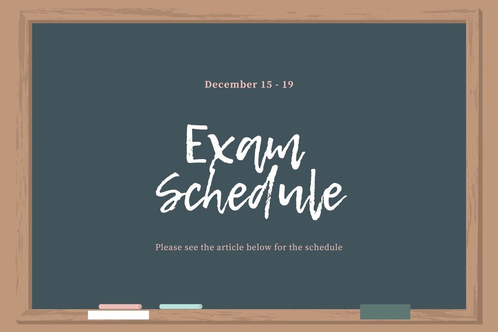 Exam Schedule