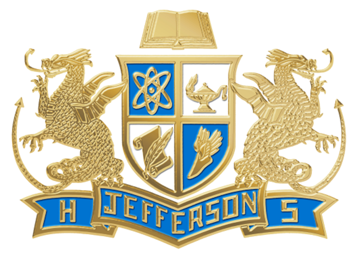 Jefferson Crest in blue & Gold