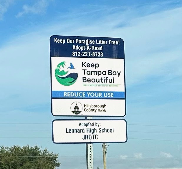 Lennard JROTC and Keep Tampa Bay Beautiful