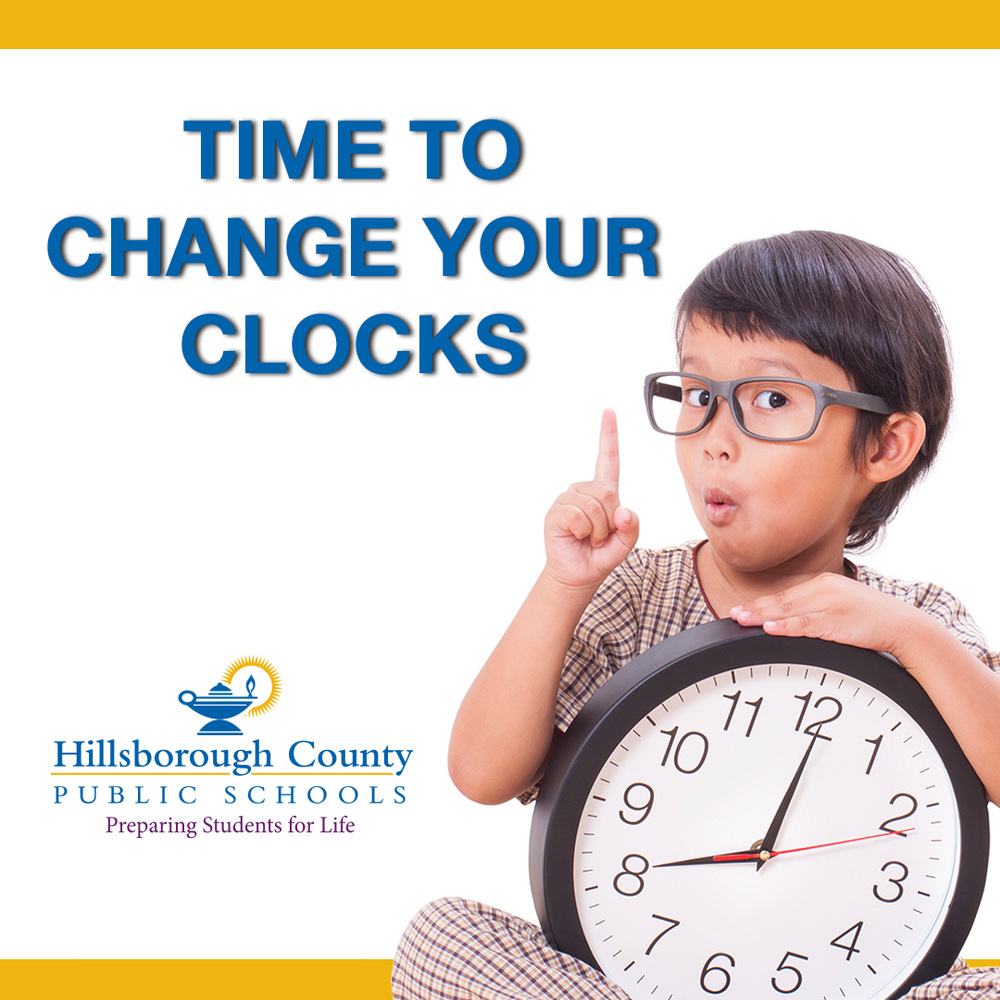 Set clocks back one hour