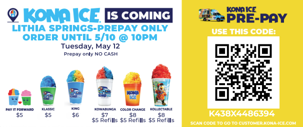 Kona Ice May 12