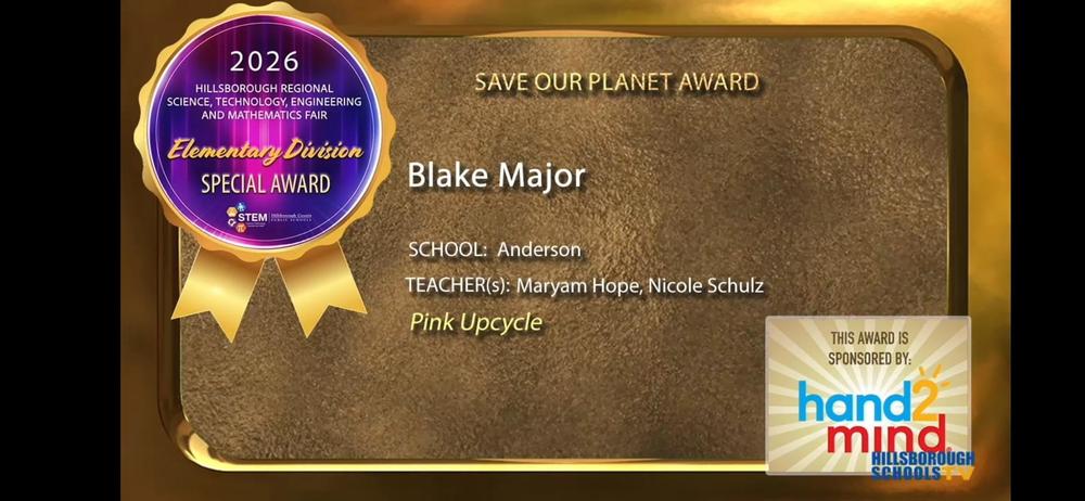 Save Our Planet Award