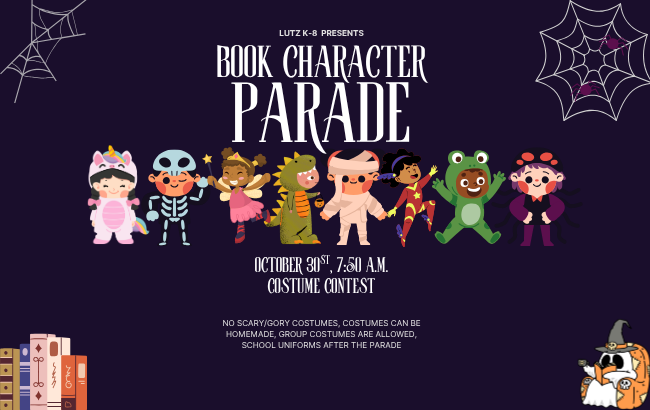 Book Character Parade, October 30th