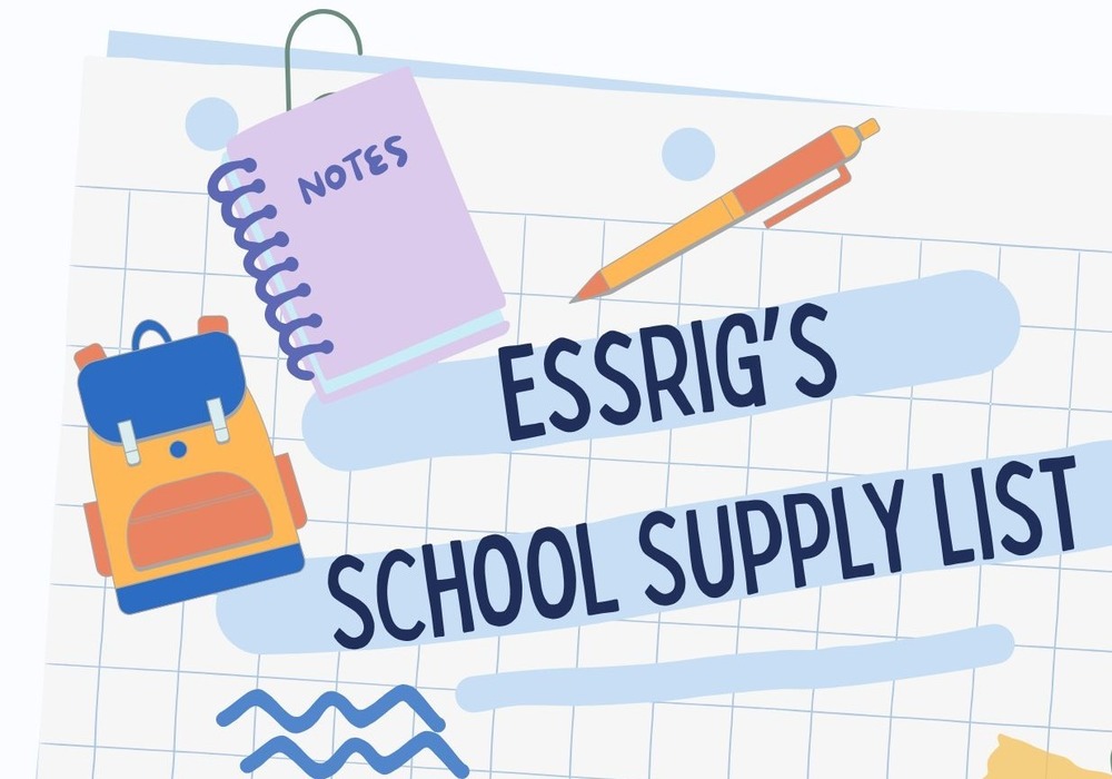 School supplies list