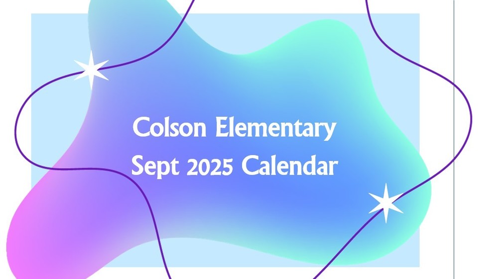 Colson ES Sept 2025 calendar