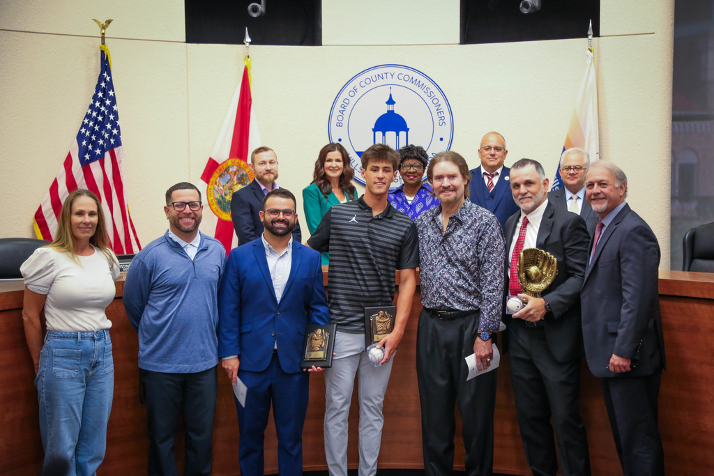 Wade Boggs Award Recognition with Hillsborough County Board of County Commissioners