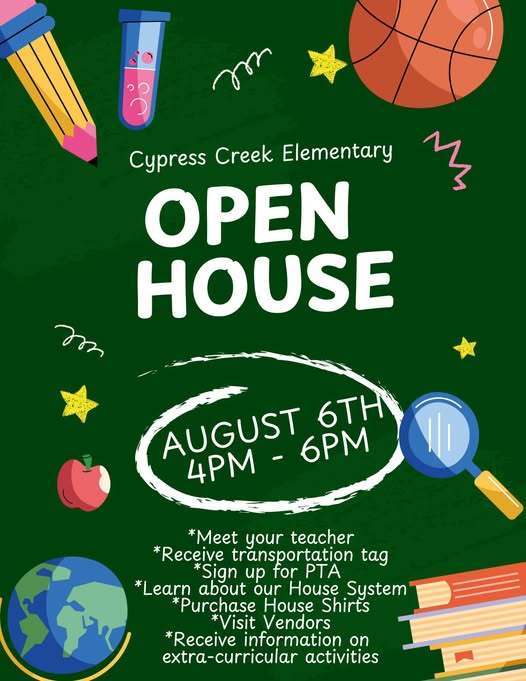 Open House Flyer with Information