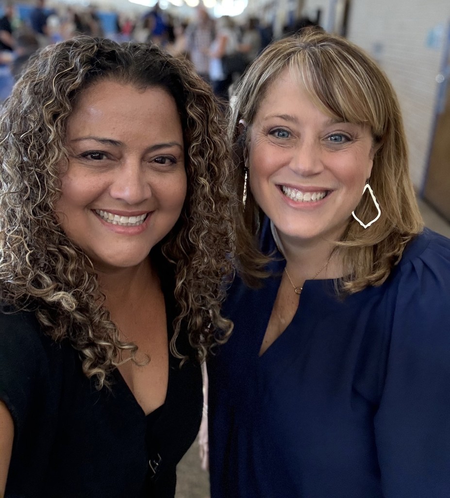 Maggie Goldenberg PTA president and Melanie Cochrane Principal