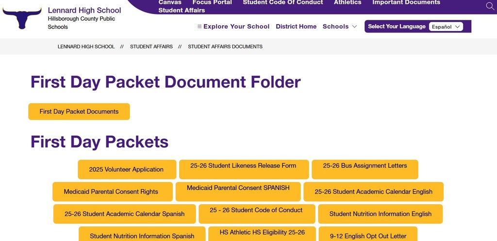 First Day Packet Web Page