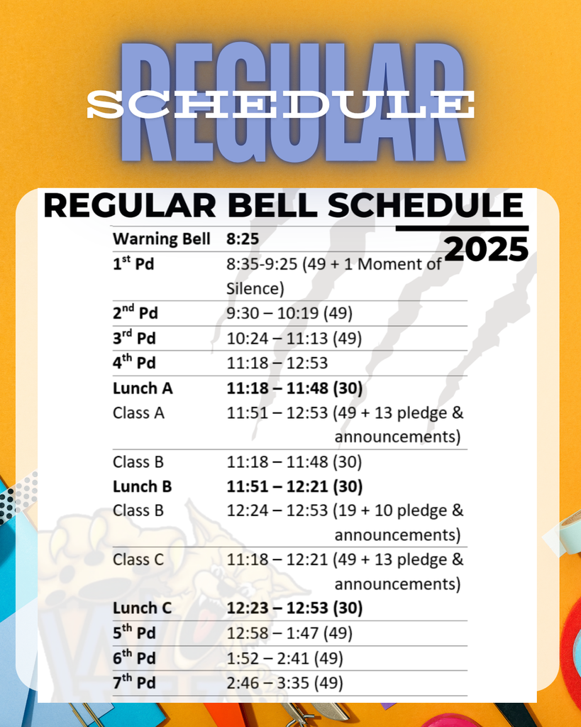 regular bell schedule