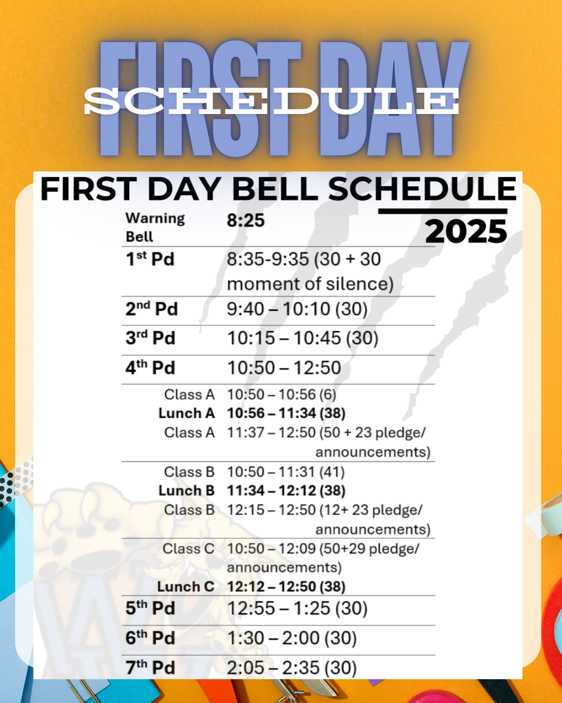 first day schedule