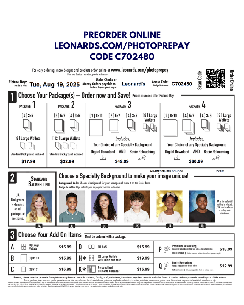 picture order form