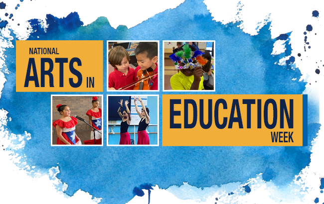 Pictures of HCPS students involved in the arts