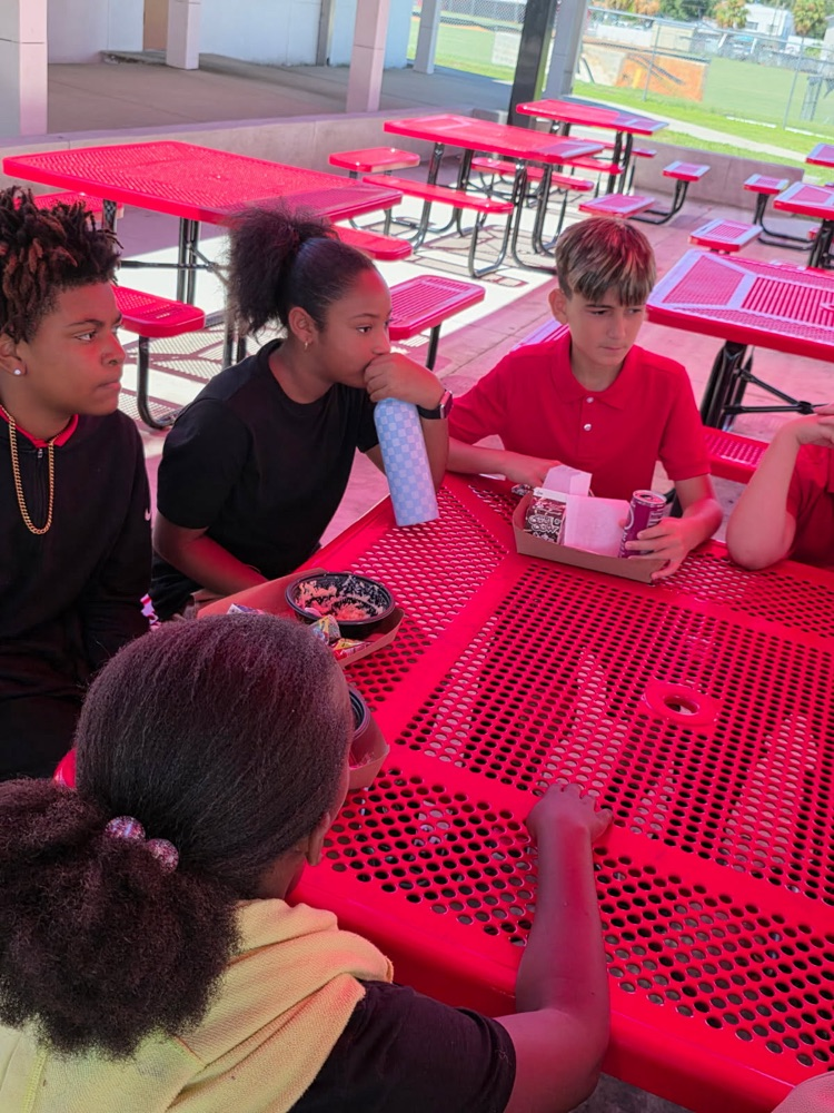 Grade 6 students bonding with one another 