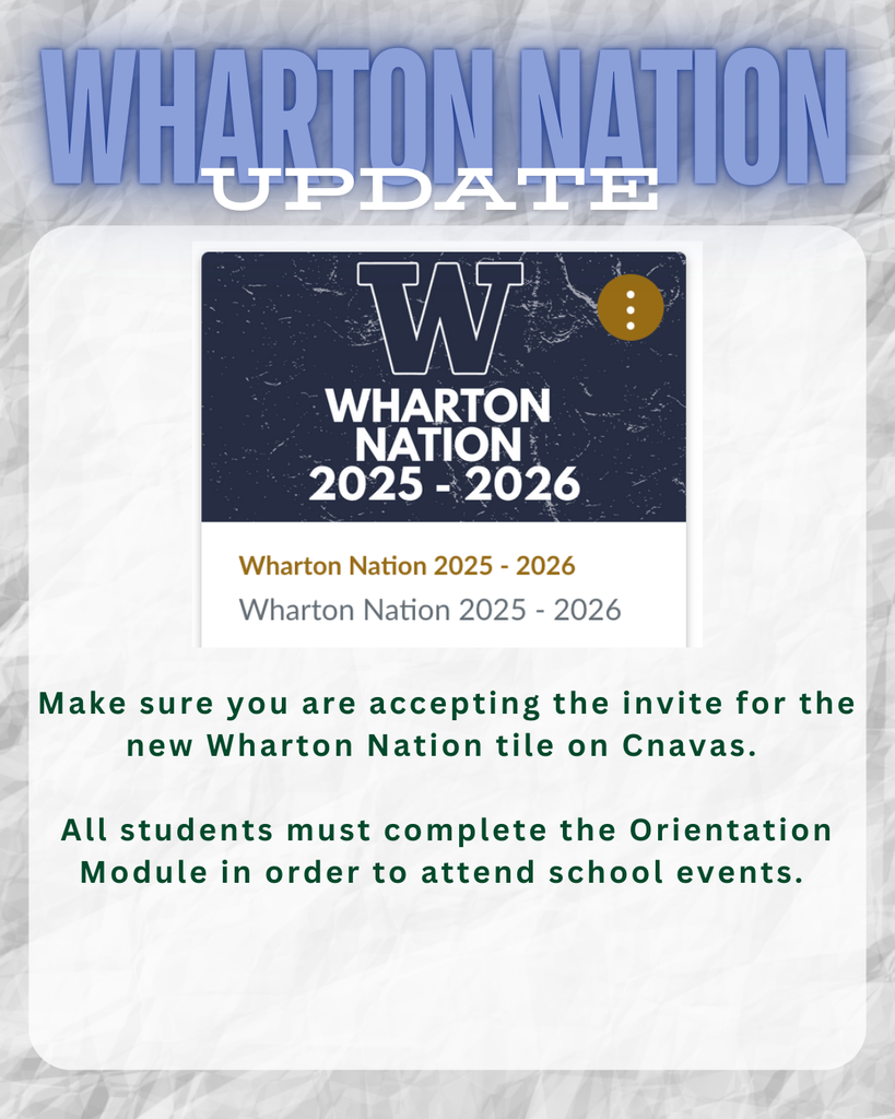 Wharton Nation canvas tile
