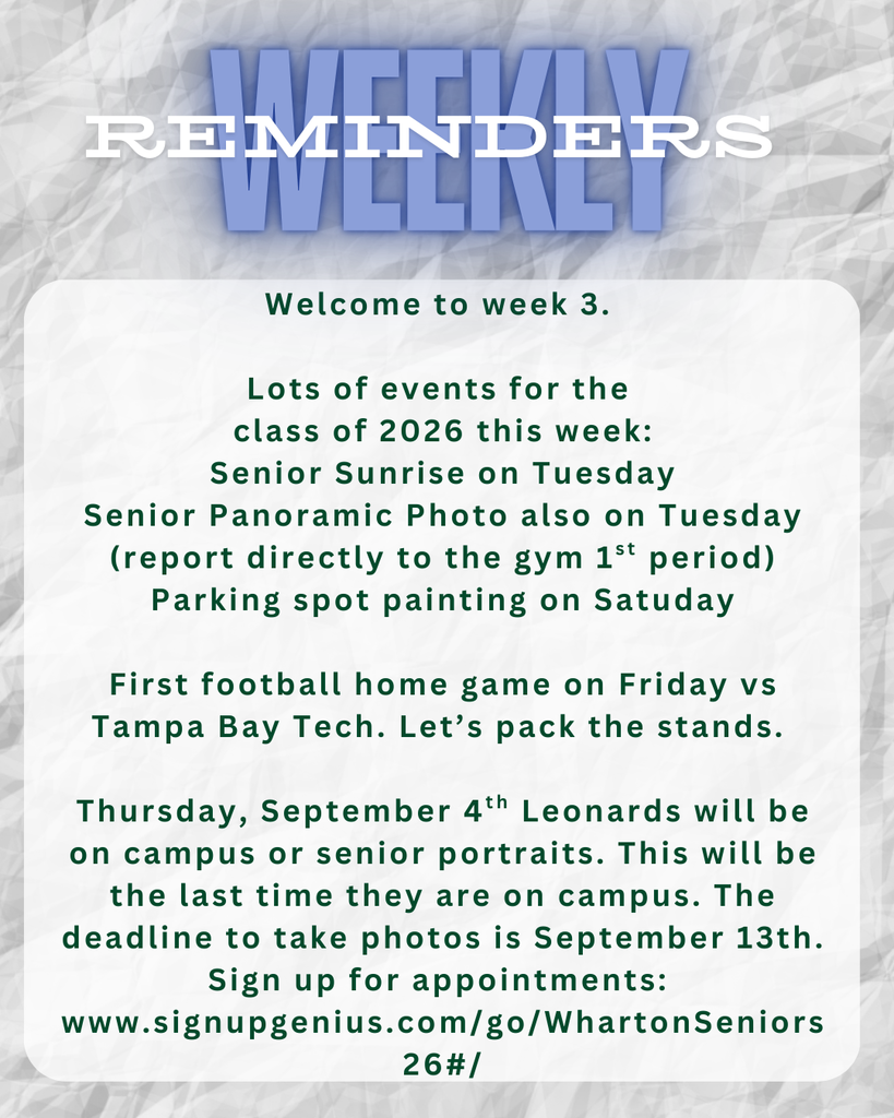 weekly reminders