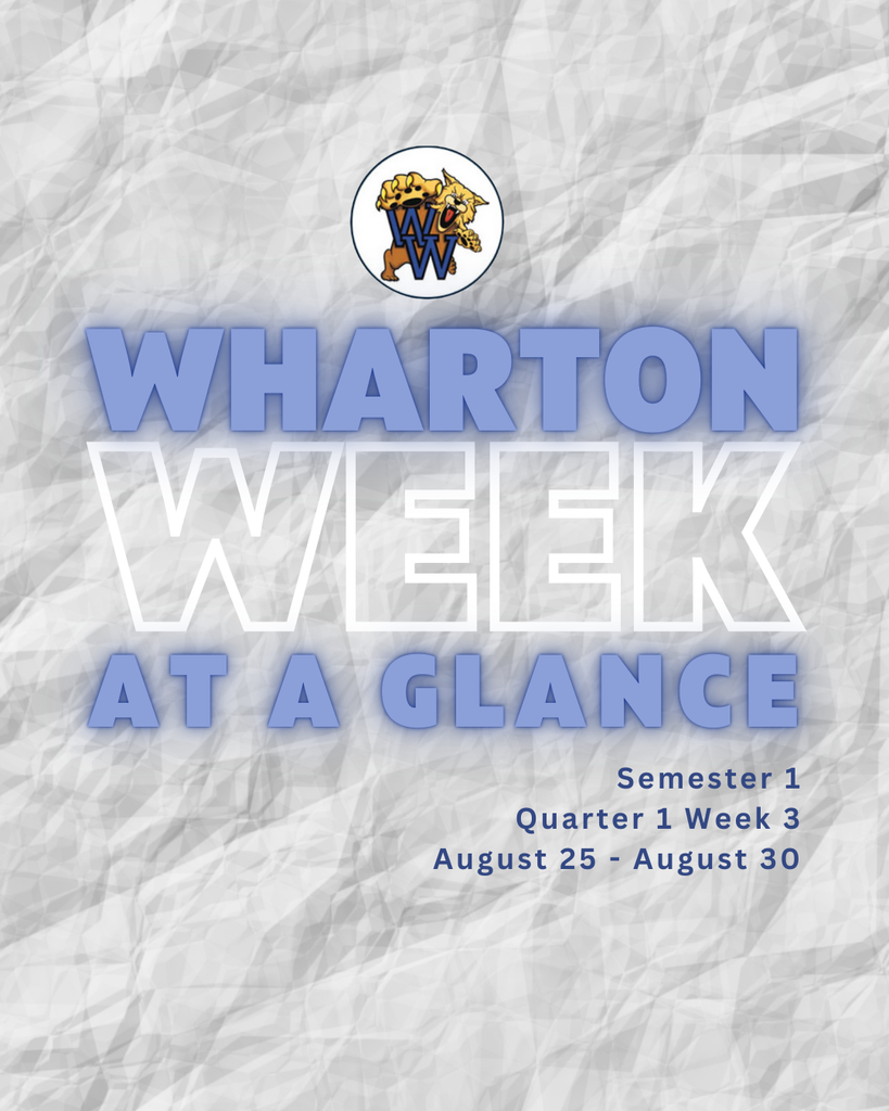 Wharton week a glance flyer