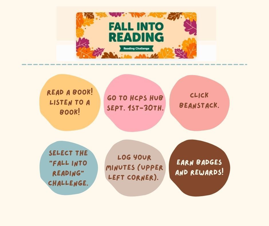 Belmont's "Fall Into Reading" challenge starts September 1st!