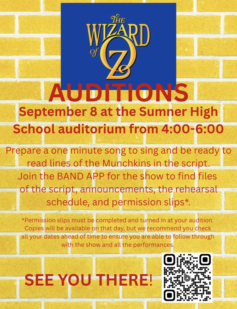 The Wizard of Oz auditions at Sumner High.